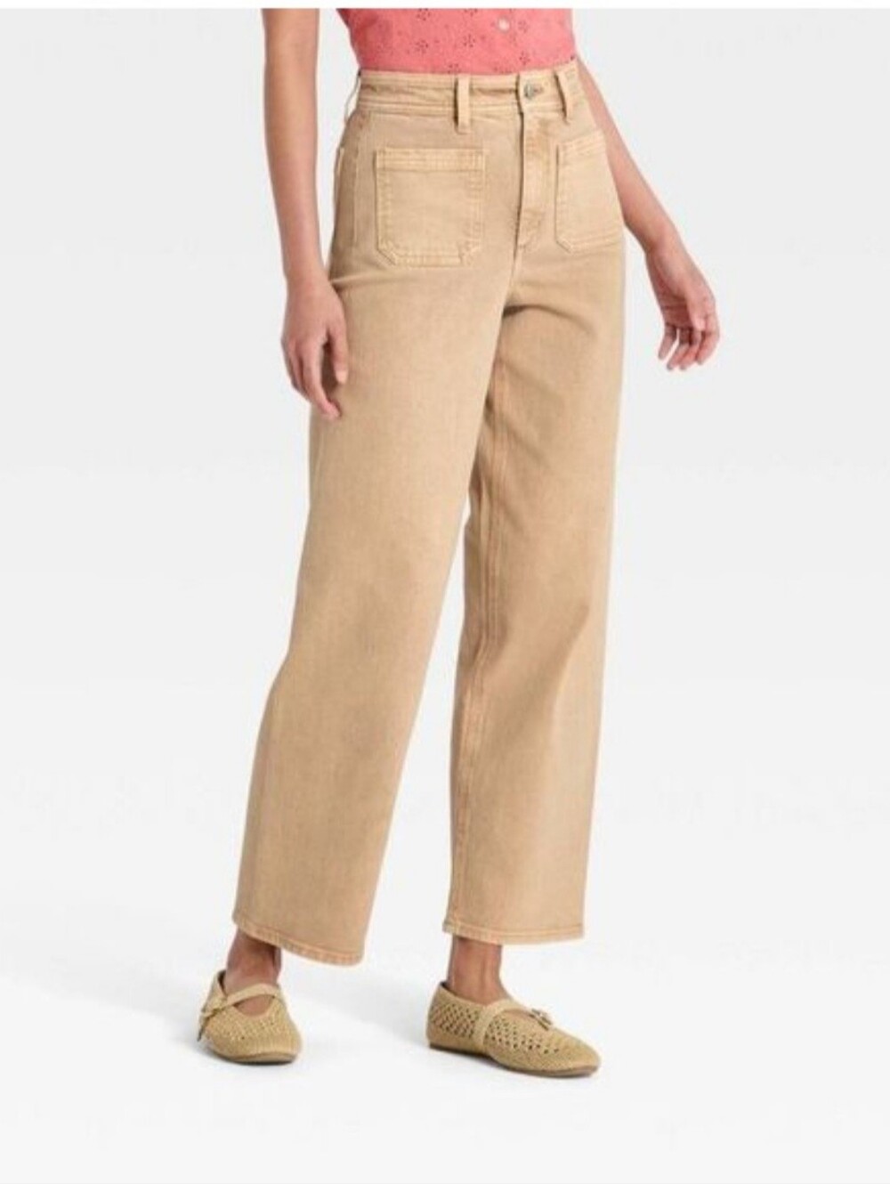 Womens' Highest-Rise Sailor Straight Jeans - Tan 0R